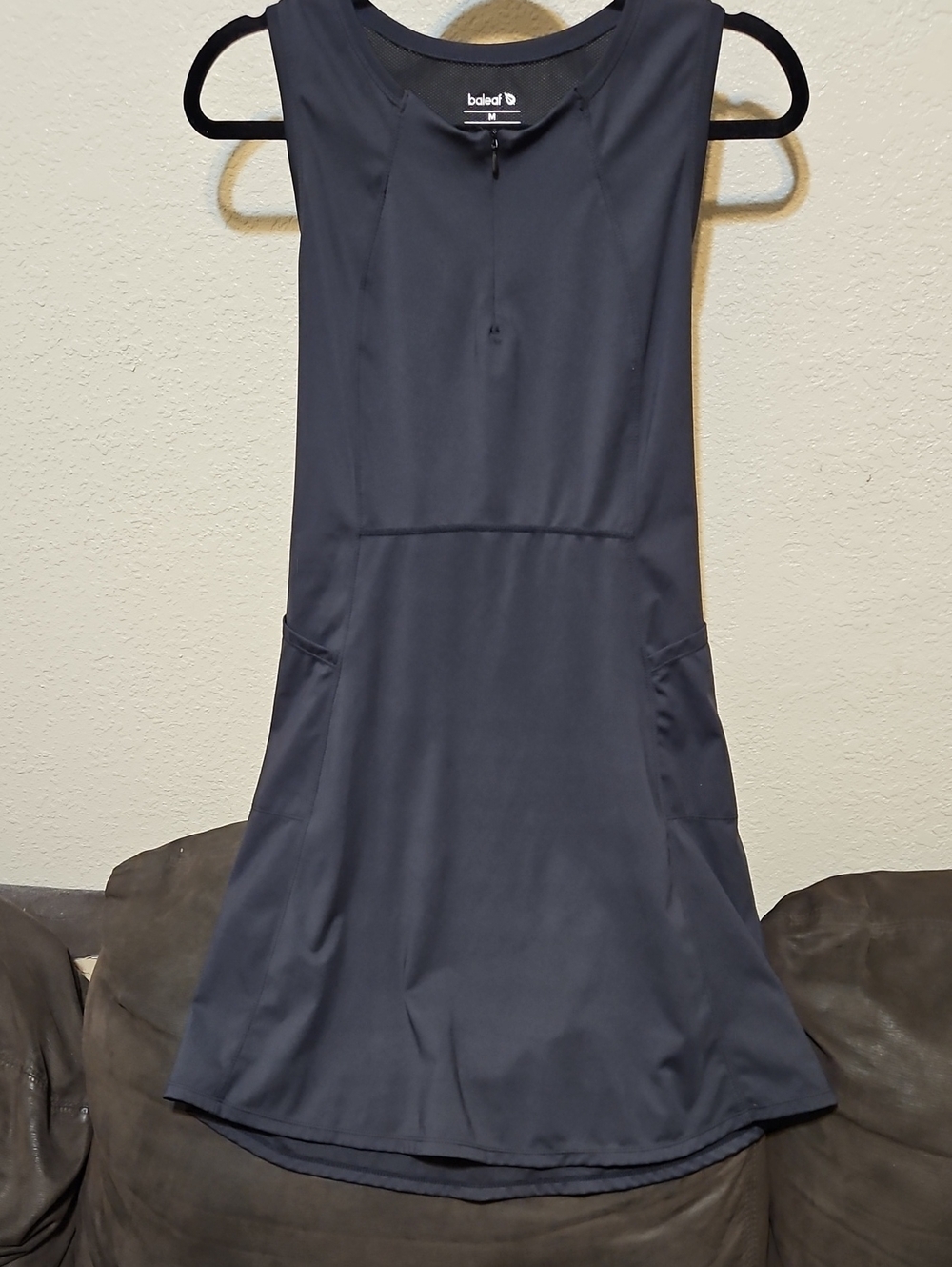 Baleaf Black Sleeveless Athletic Midi Dress